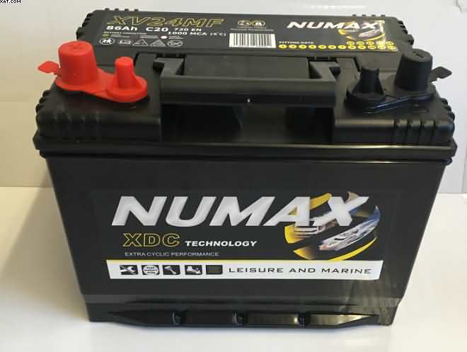 Caravan Leisure Batteries-XV24MF-12V-80Ah-Numax